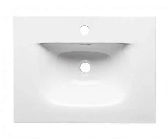 Zápustné keramické umývadlo 60 cm, biela