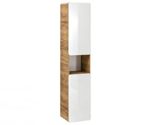 Kúpeľňová vysoká skrinka ARUBA WHITE 35 cm