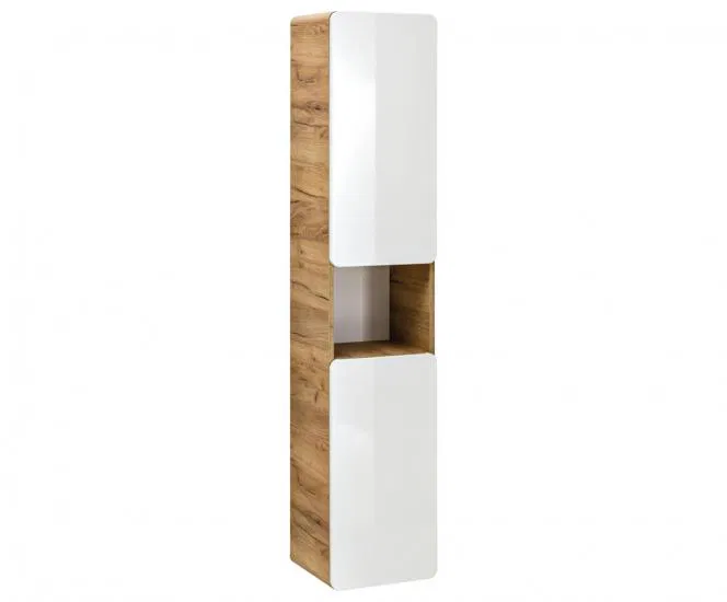 Kúpeľňová vysoká skrinka ARUBA WHITE 35 cm