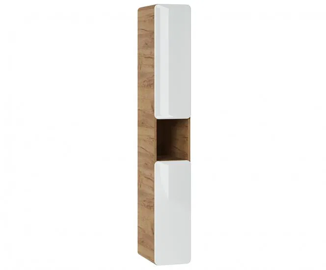 Kúpeľňová vysoká skrinka ARUBA WHITE 25 cm