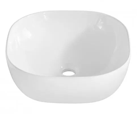 Keramické umývadlo SMILE, biela, 41 cm