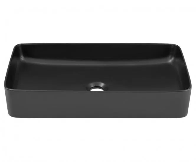 Keramické umývadlo SLIM, čierná, 61 cm