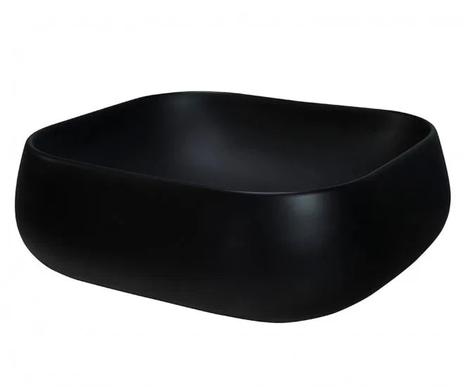Keramické umývadlo NIKA, čierna, 45 cm