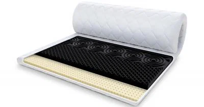 Prístelka z profilovanej 7-zónovej peny HR H30 NERO S LATEXOM 100x200 cm 7cm
