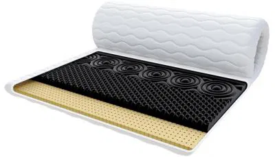 Prístelka z profilovanej 7-zónovej peny HR H30 NERO S LATEXOM 100x200 cm 7cm