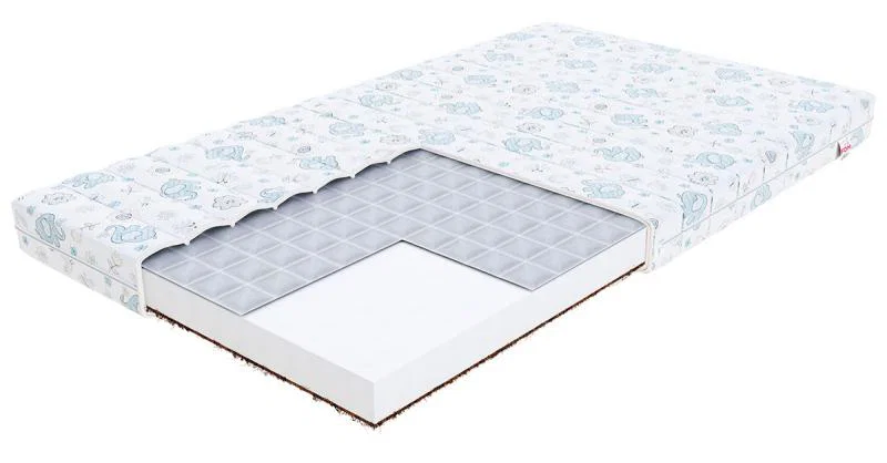 Detský penový matrac MIKI DUMBO 90x200 cm s pohánkou a kokosom 11 cm
