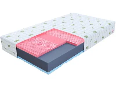 Penový matrac VITERBO ALOE VERA 180x200 cm s VISCO pamäťovou penou 13cm
