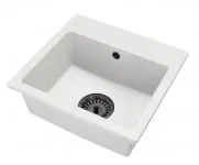 Granitový drez DON BIELA ??+ čierny sifón 44,2 x 41,5 x 17,1cm