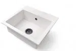 Granitový drez DON BIELA + čierny sifón 44,2 x 41,5 x 17,1cm