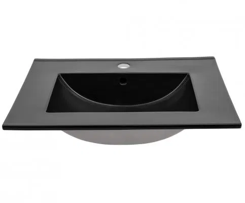 Zápustné umývadlo LAVA BLACK 80