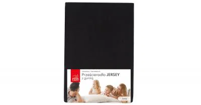 Plachta JERSEY s gumou 80x200 cm ČIERNA