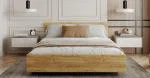 Posteľ PERU 120x200 cm zdvižný kovový rošt DUB CRAFT
