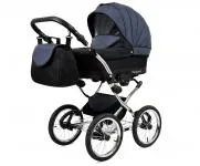Kočík 3v1 BabyLux Margaret Exclusive Black Grey