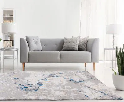 Koberec NICOLA Blue Gray 80 x 150 cm