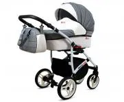Kočík 2v1 BabyLux White Lux CARBON