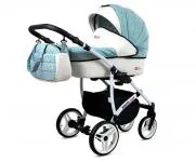 Kočík 2v1 BabyLux White Lux Bottle Green