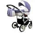 Kočík 3v1 BabyLux White Lux Levander