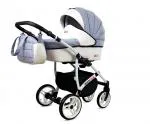 Kočík 4v1 BabyLux White Lux Sailor Blue