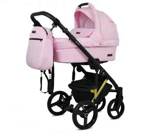 Kočík 2v1 BabyLux UZO GOLD Sweet Pink