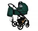 Kočík 2v1 BabyLux UZO GOLD BOTTLE GREEN