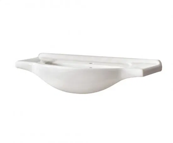 Zápustné keramické umývadlo 65 cm, biela-lesklá