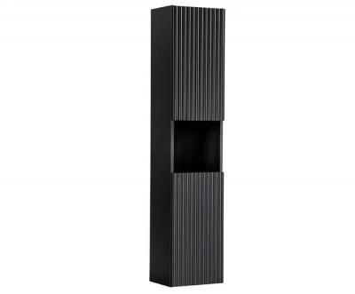 Kúpeľňová vysoká skrinka NOVA BLACK 140 cm