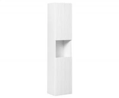Kúpeľňová vysoká skrinka NOVA WHITE 140 cm