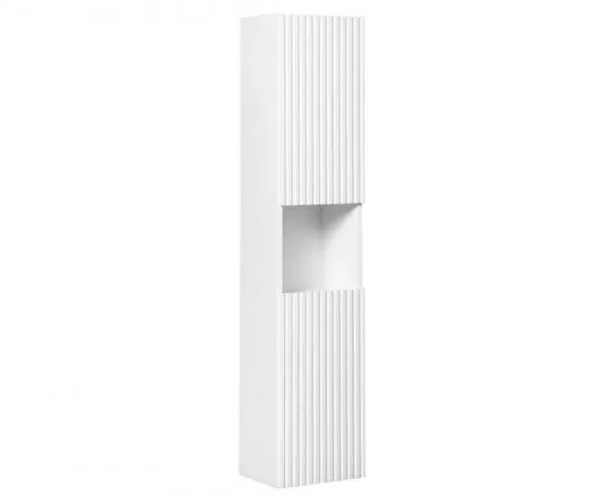 Kúpeľňová vysoká skrinka NOVA WHITE 140 cm