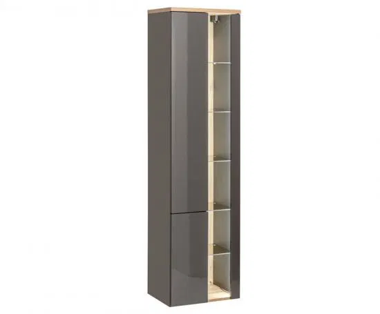 Kúpeľňová vysoká skrinka BAHAMA GREY 170 cm