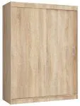Šatníková skriňa s posuvnými dverami 150 cm MONO dub sonoma