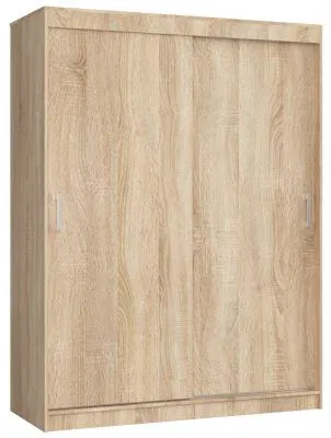 Šatníková skriňa s posuvnými dverami 150 cm MONO dub sonoma
