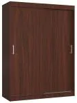 Šatníková skriňa s posuvnými dverami 150 cm MONO wenge