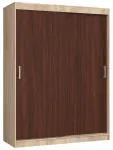 Šatníková skriňa s posuvnými dverami 150 cm MONO dub sonoma / wenge