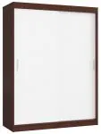 Šatníková skriňa s posuvnými dverami 150 cm MONO wenge / biela