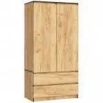 Šatníková skriňa s otočnými dverami 90cm dub craft