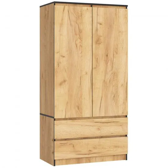 Šatníková skriňa s otočnými dverami 90cm dub craft