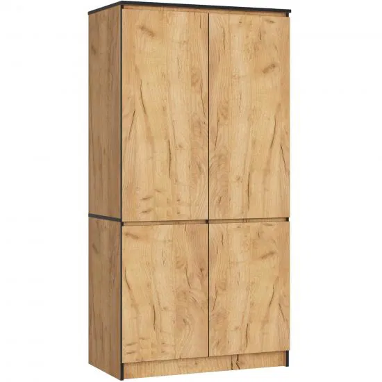 Šatníková skriňa s otočnými dverami 90cm 4D dub craft