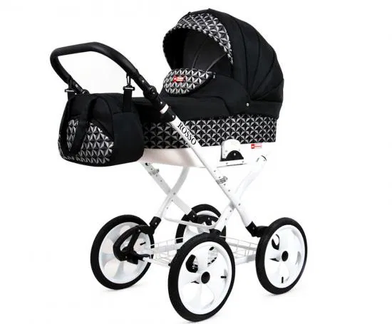Kočík 2v1 BabyLux ROSSO OPTICAL BLACK