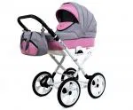 Kočík 2v1 BabyLux ROSSO LIGHT PINK
