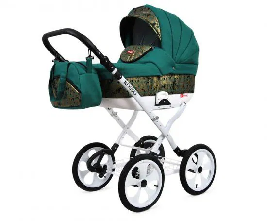 Kočík 2v1 BabyLux ROSSO GREEN MARBLE