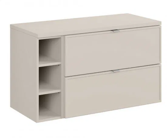 Kúpeľňová skrinka BELLA CASHMERE B 100cm + doska + regál