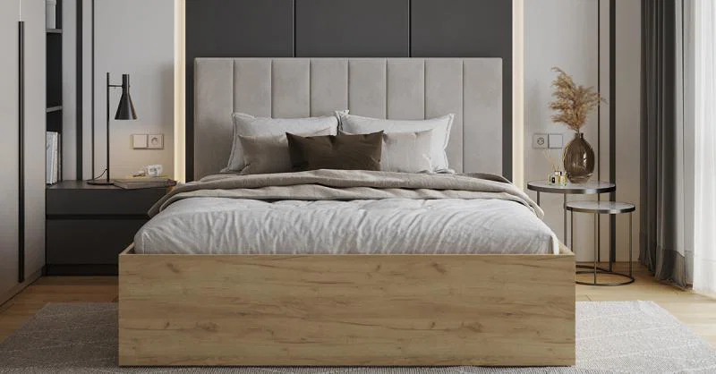 Čalúnená posteľ GRENADA 120x200 cm so zdvižným roštom krémová