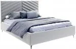 Čalúnená posteľ ELEGANTE 140x200 Steel Paris s úložným priestorom kovový rošt