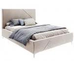 Čalúnená posteľ NAVARO 120x200 Béžová Paris s úložným priestorom kovový rošt