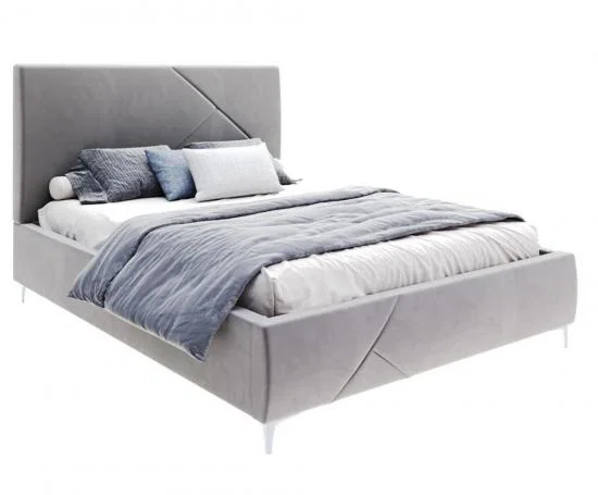 Čalúnená posteľ NAVARO 120x200 Steel Paris s úložným priestorom kovový rošt