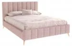 Čalúnená posteľ FRASCA 180x200 Růžová Boucle