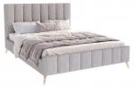 Čalúnená posteľ FRASCA 160x200 Sivá Boucle