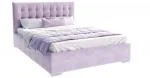 Čalúnená posteľ LUCERNA 140x200 Fialová Paris s úložným priestorom kovový rošt