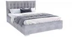 Čalúnená posteľ LUCERNA 140x200 Oceľová Paris s úložným priestorom kovový rošt