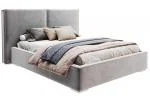 Čalúnená posteľ DOVER 160x200 cm Anthracite Paris s úložným priestorom kovový rošt